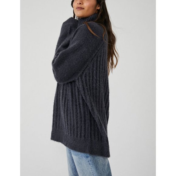 FREE PEOPLE Big City Turtleneck / Sunflower Seed Combo - Picture 6 of 10